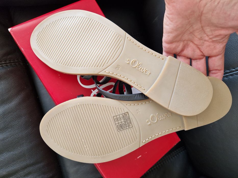 Дамски чехли S.Oliver естествена кожа 38