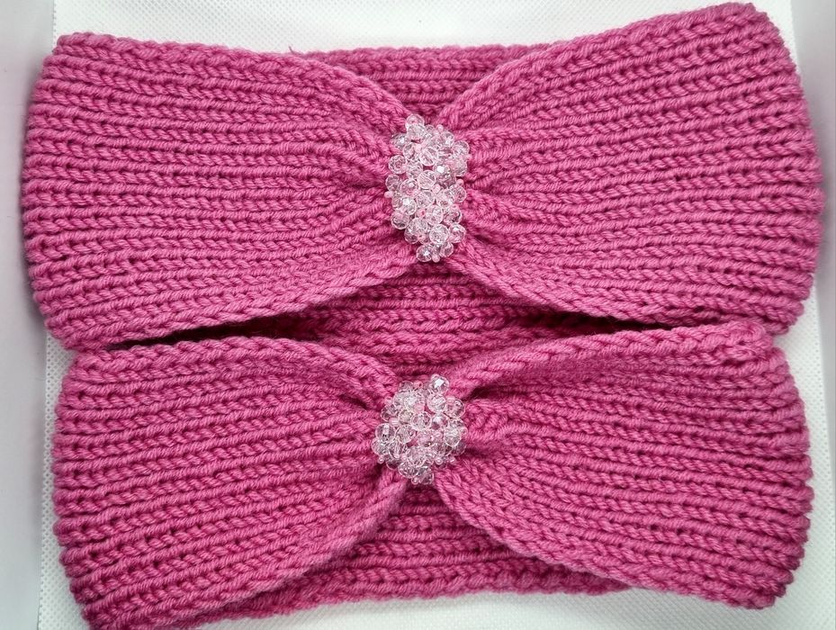 Дамска и детска плетена лента със стъклени кристали