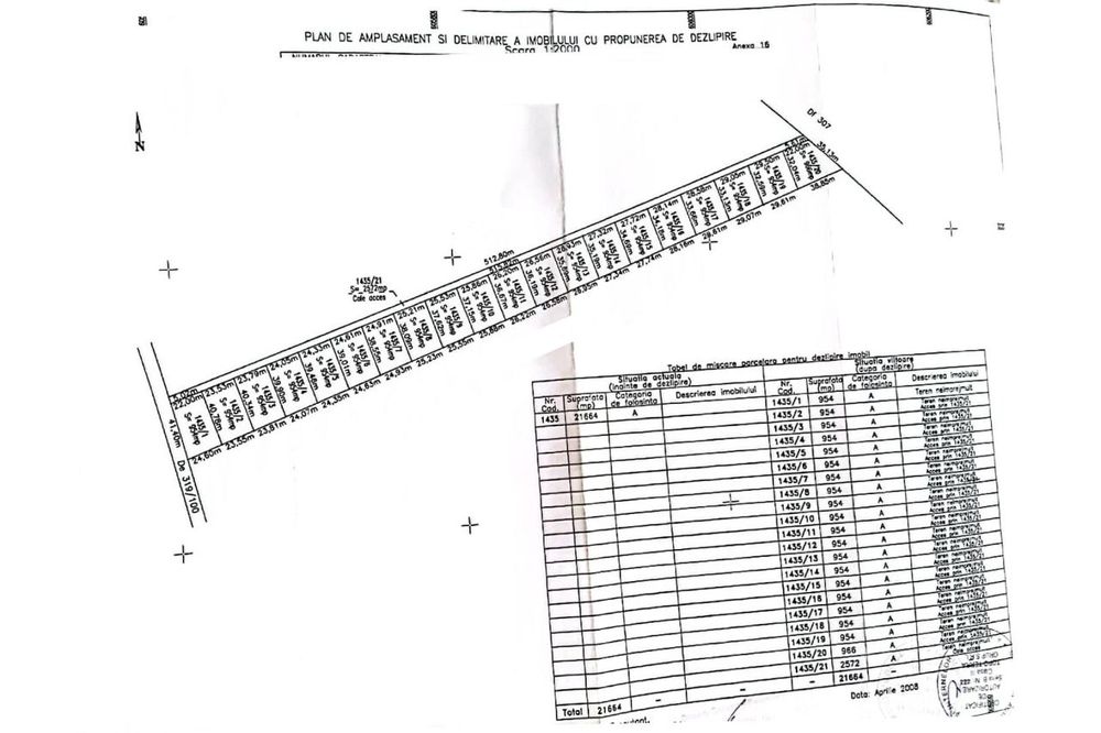 Vanzare teren intravilan Cernica_Tânganu, lot 954mp