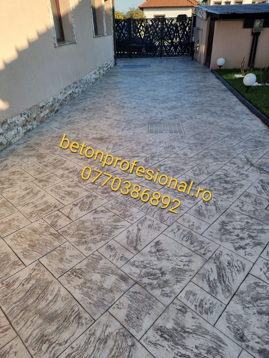 Beton amprentat sol si vertical