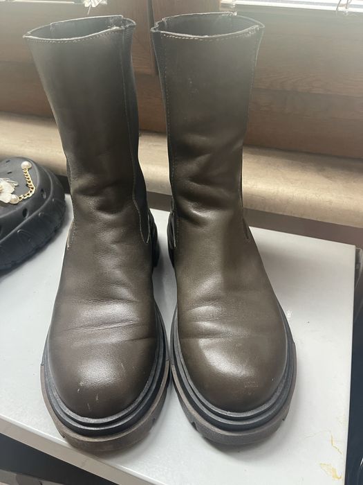 Дамски кожени боти Zara