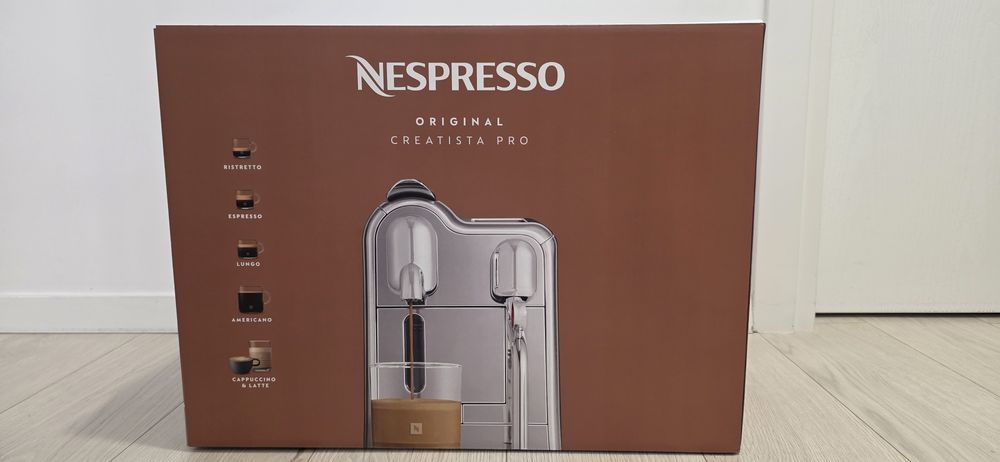 Espressor Nespresso Creatista Pro – Nou, Sigilat + Garantie 2 Ani