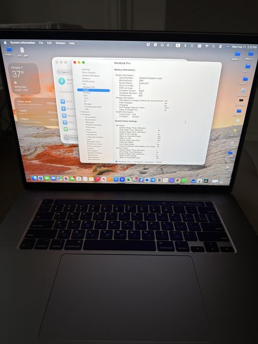 Macbooc Pro, 16 inch, 2019