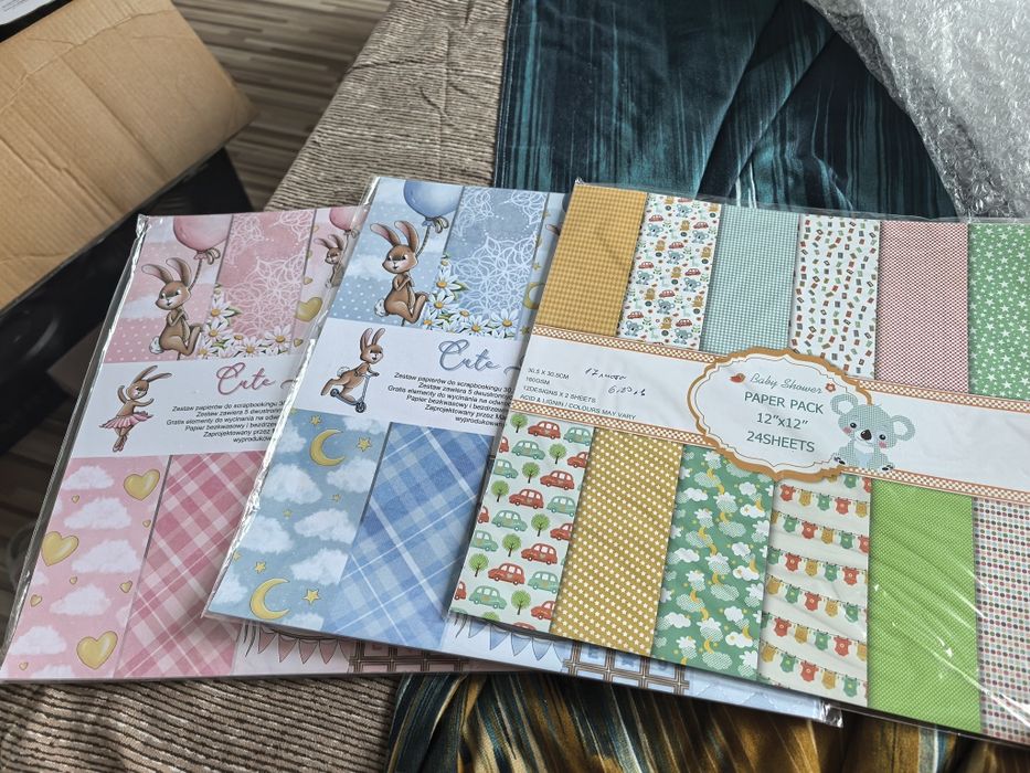 Лот дизайнерска хартия за бебешки проекти