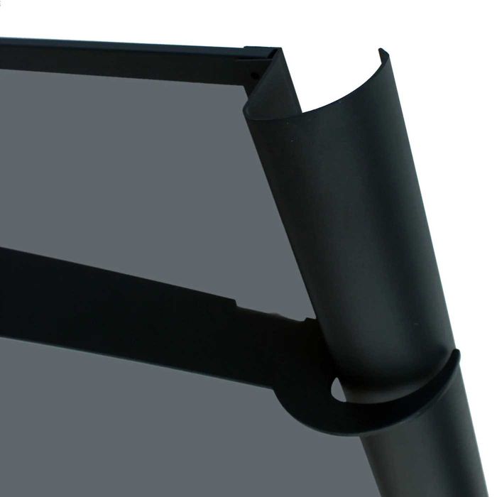 Copertină NEO PRO Otel+ALU+Plexiglas de ușă 120x100-150x100cm