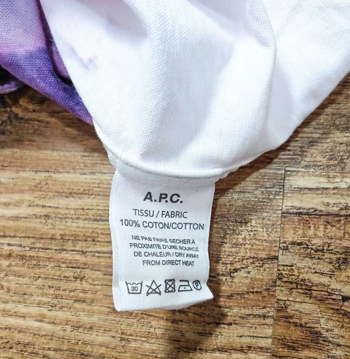 APC Дамска многоцветна Tie Dye луксозна бяло / лилаво / розово размер XL
