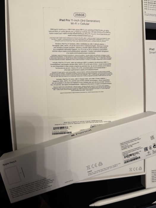 iPad Pro 11" 256 GB, Wi-Fi + Cellular +  Keyboard + Pencil