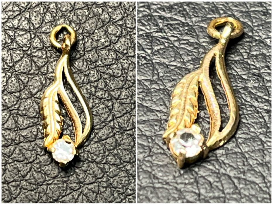 Златни висулки буква сърце слонче 14 карата 585 zlatni gold sarce bukv