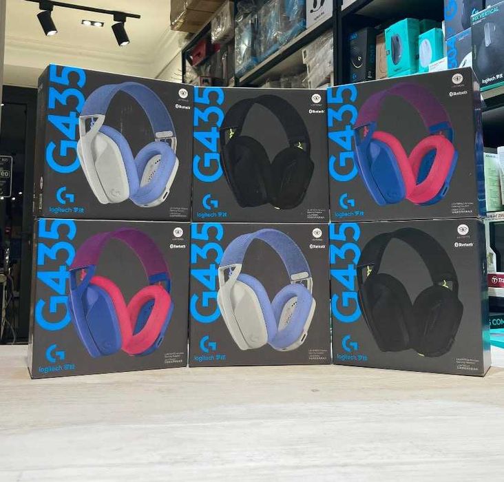 Компьютерная гарнитура Logitech G435 (Black, White, Lillac)