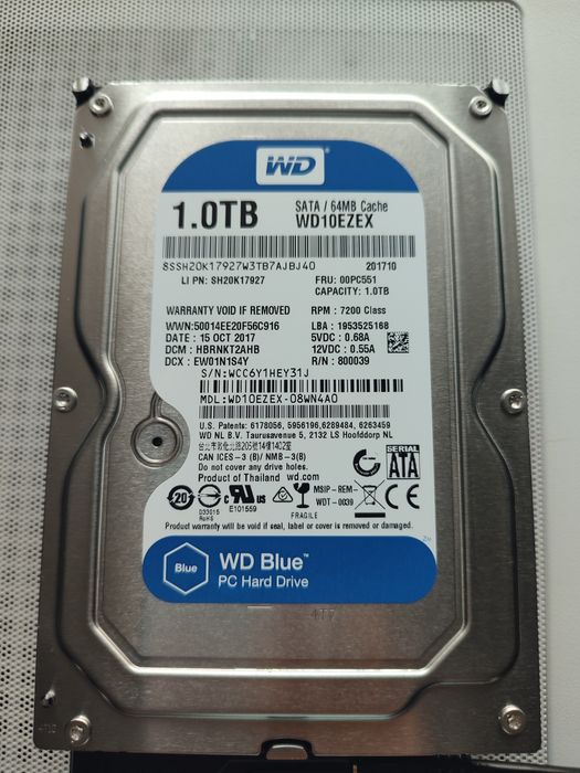 HDD WD Blue 1TB, 7200rpm, 64MB cache, SATA III nou sigilat