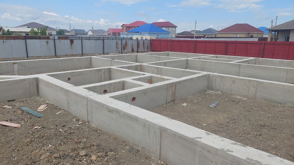 Заливка фундамента,своими опалубка