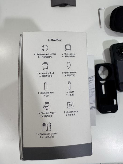 Insta360 X5 (8K 360 Action Cam) + Replacement Lens Kit и аксесоари