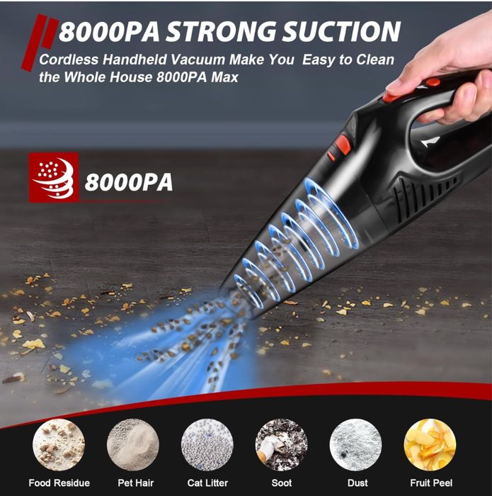 Безжична мини прахосмукачка – мощна и лека, идеална за дом и автомобил