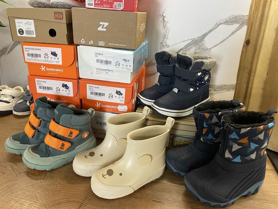 Запазени детски обувки. Biomecanics, adidas, nike, affenzahn, zeazoo
