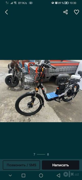 Dastavkaga ElektiroVeloseped bo'lib to'lashga электромопед