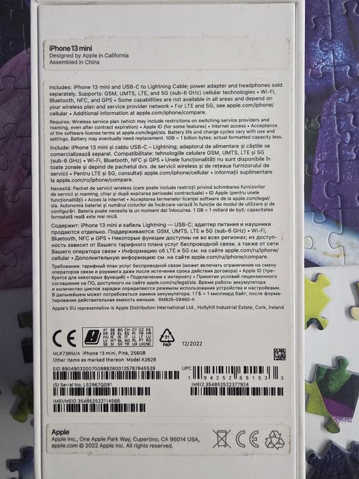 Iphone 13 mini pink 256 ca nou