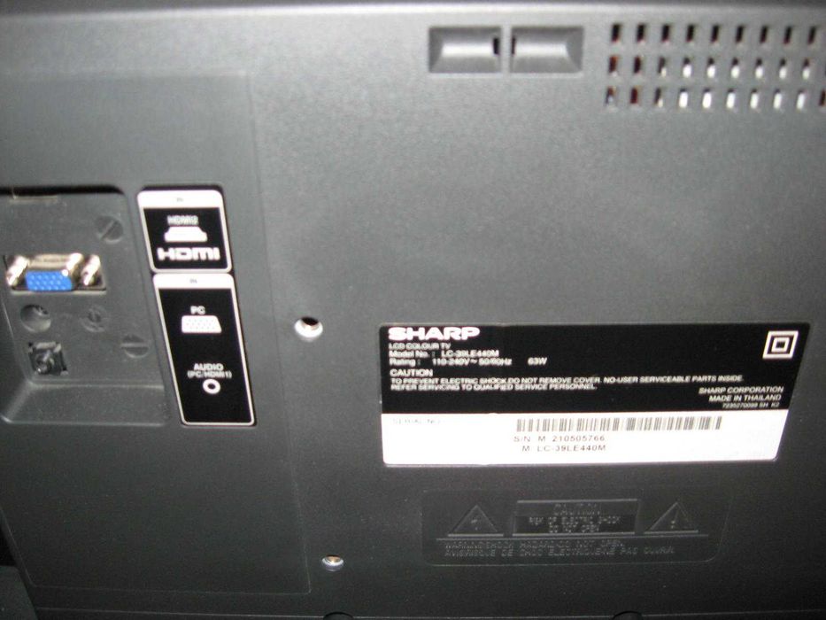 Продам почти новый телевизор SHARP LC - 39LE440M. Или как монитор !