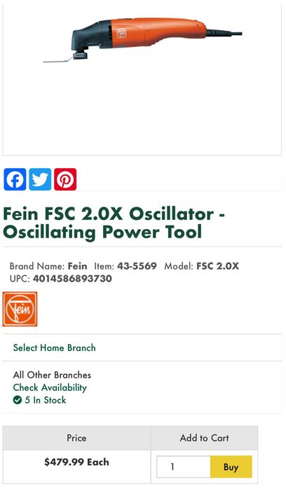 Fein FSC2.0 X - Мултифункционален инструмент