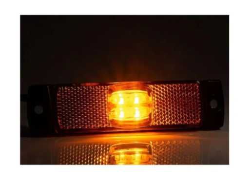 10 x Lampa laterala LED galbena remorca camion 130mm 12-24V