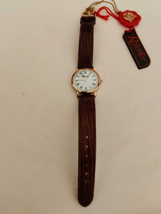 Ceas Reporter aur 18k