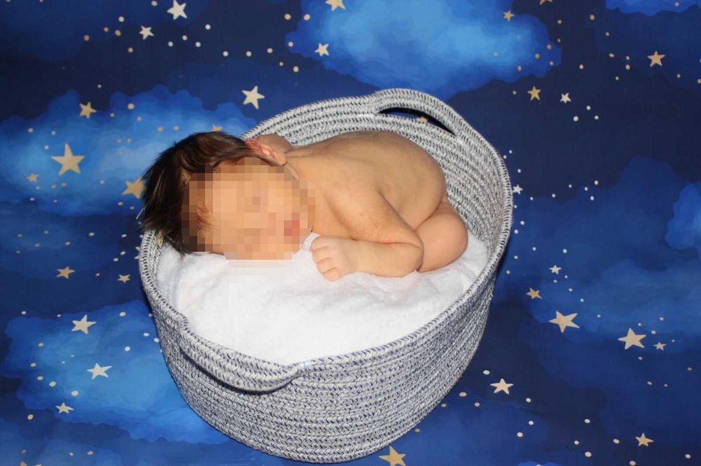 Фон (фото декор) за бебешка фотосесия