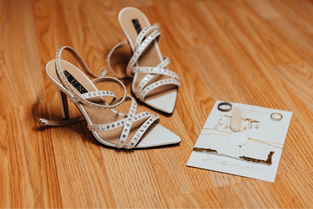 Sandale stiletto mireasa esLuna cu pietre swarovski