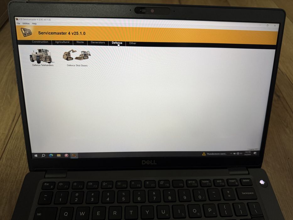 Tester/Diagnoza dedicata JCB cu laptop Dell 5400 cu softurile instalate