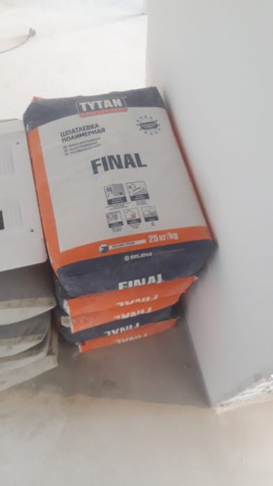 10 новых мешков финиша, 1 мешок 3000