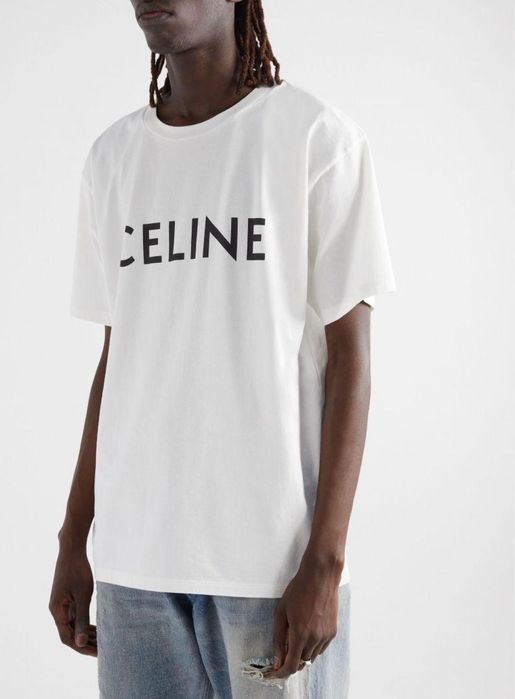 Celine logo T-shirt white