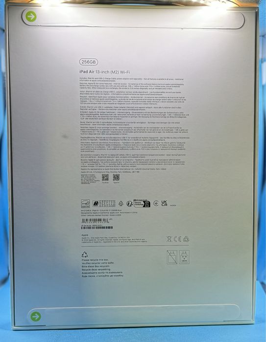 НОВ!!! Таблет Apple iPad Air 13" (2024), 256GB, Wi-Fi, Blue