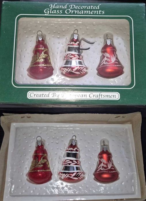 Lot 18 globulete sticla pentru bradul de Craciun