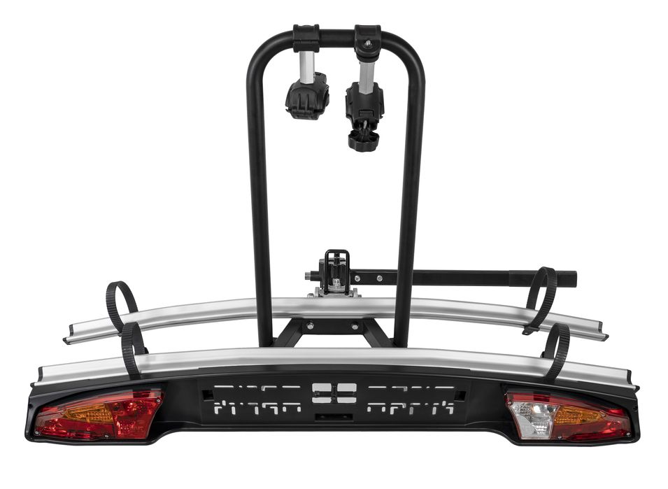 Suport bicicleta pe carlig Merak Rapid, 2 biciclete, maneta, aluminiu