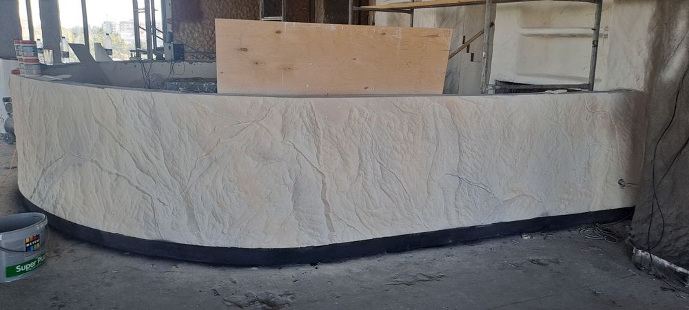 Барельеф, скалы, имитации горного камня, скульптуры