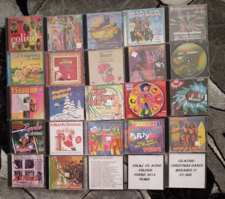 CD-URI originale cu muzică diversă,35 lei/buc