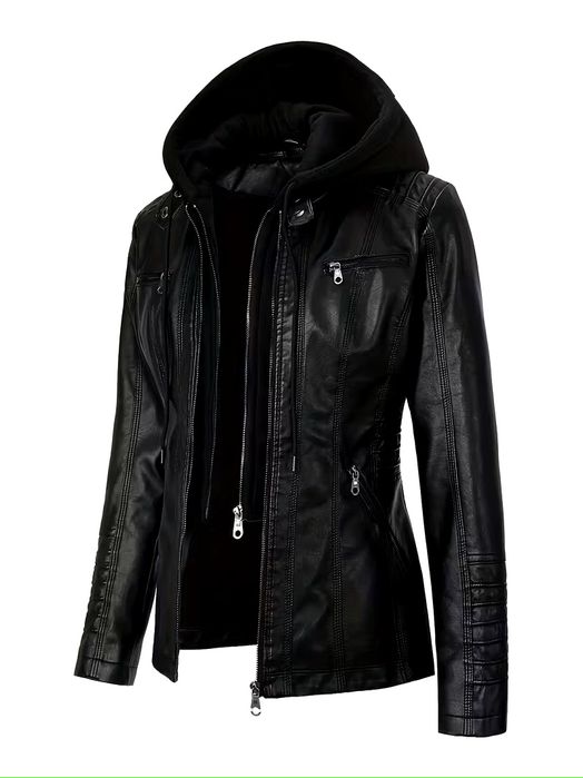 Дамско яке от изкуствена кожа