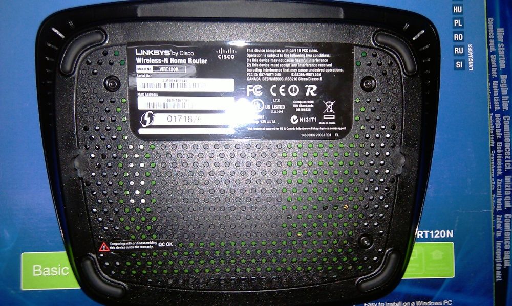 router wireless LINKSYS WRT120N