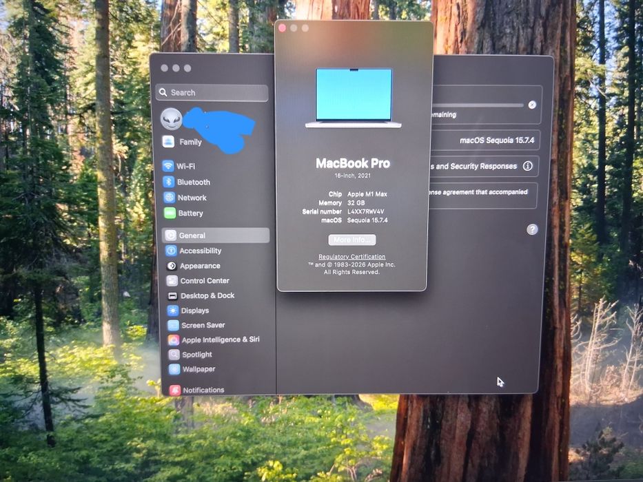 Apple MacBook Pro 16 M1 MAX, 32 Gb Ram,1TB SSD,  Гаранционен