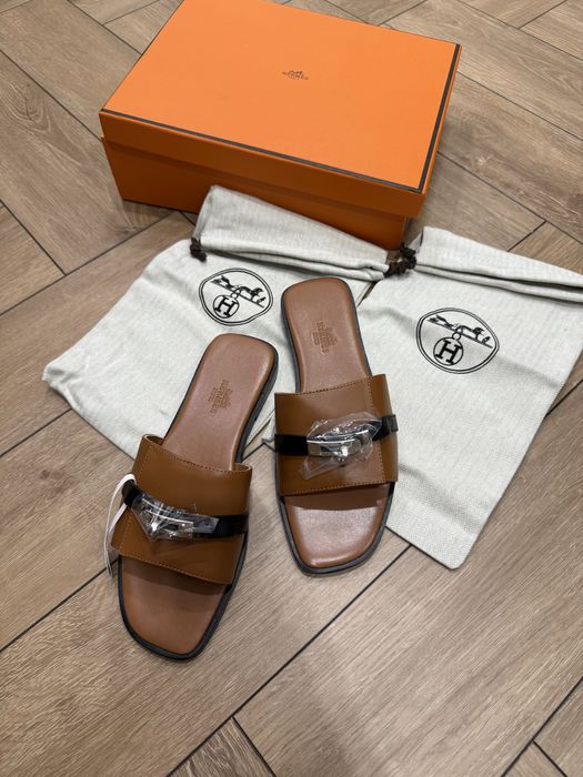 Тапочки шлепанцы Hermes 37 рр