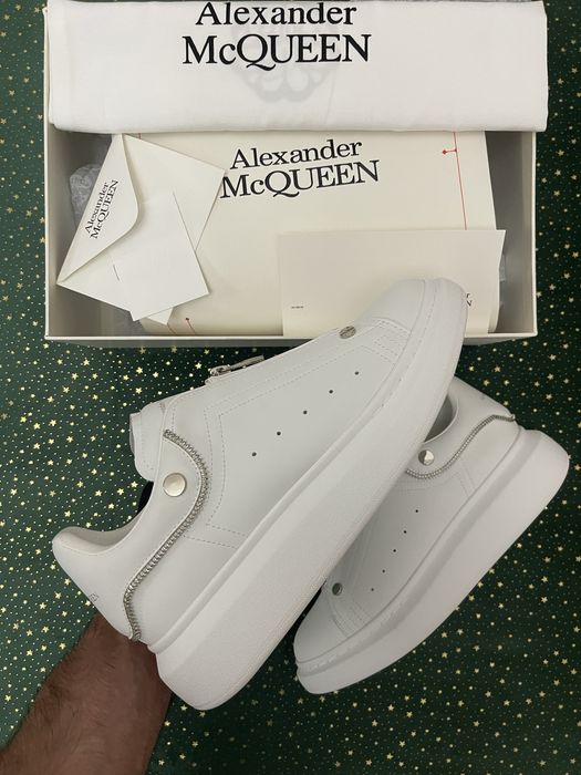 Alexander McQueen Zipper Tooth White