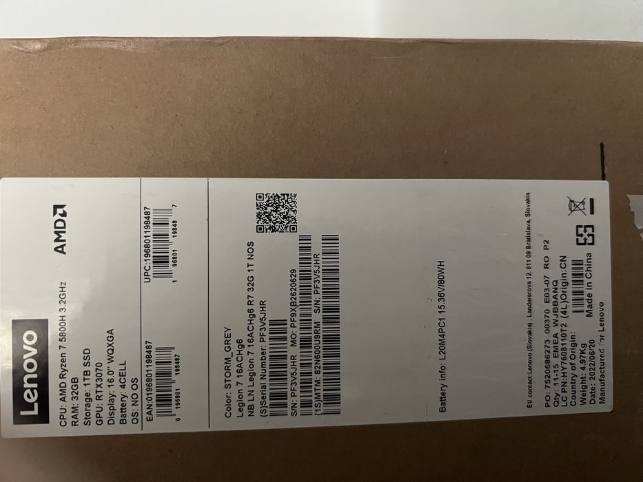 Vand Laptop Gaming Lenovo Legion