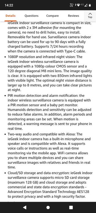 Wifi камера, нова