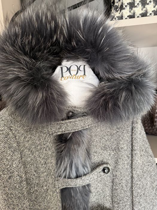 Дамско палто Max&Co с естествен косъм