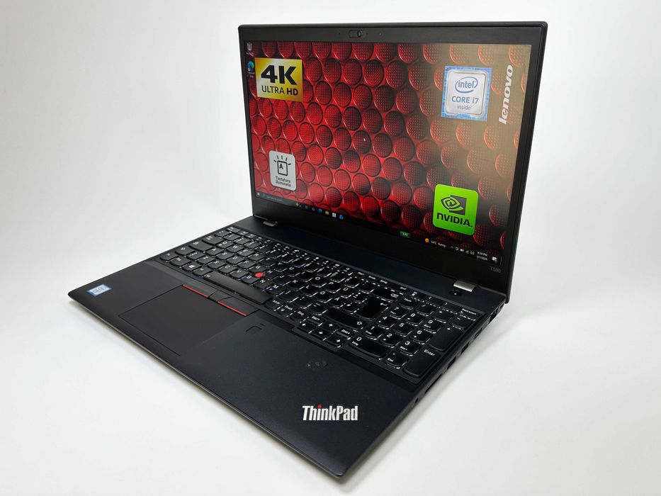 Laptop Lenovo T580 i7 32gb 256gb ssd 15.6 inch Nvidia 4K Garantie 1 an