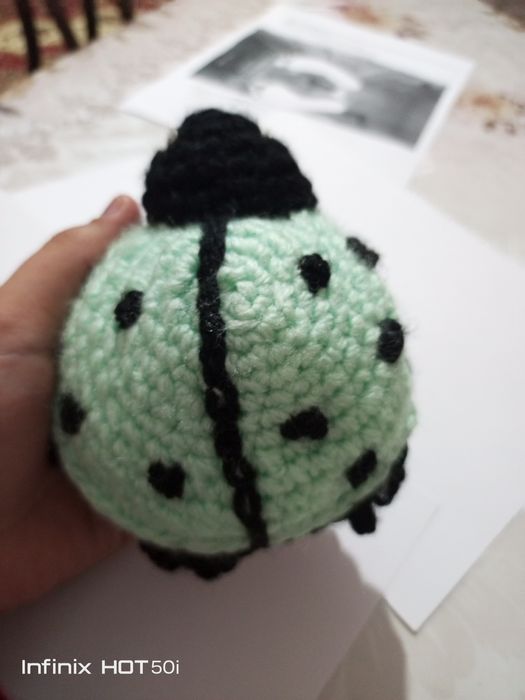 Вязаная игрушка Божья Коровка (Амигуруми) — Ручная работа