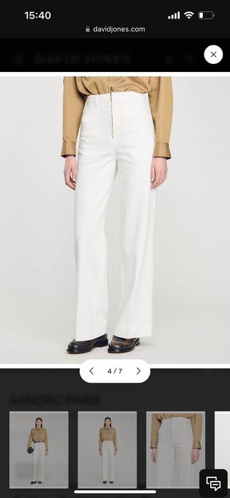 Дънки с висока талия Sandro