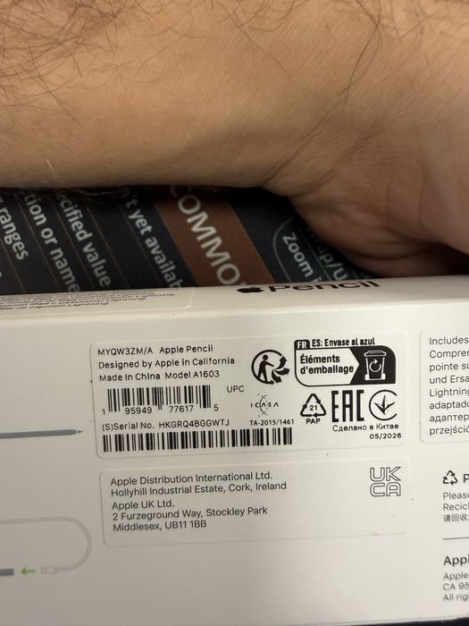 Apple Pencil 1 A1603 original pentru iPad nou sigilat stylus Apple