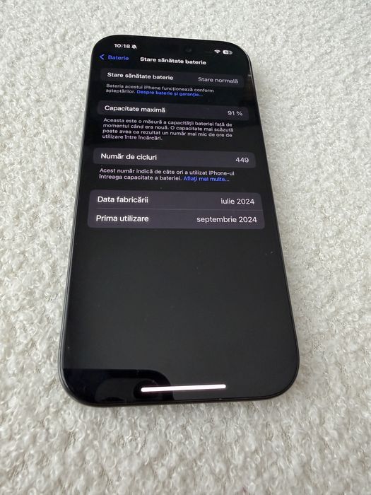 Iphone 16 pro, Black Titanium, 256 Gb