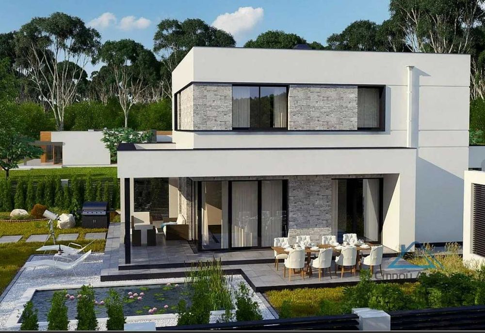 Эскизный проект в стиле Хай-Тек . Архитектор, проектирование современн