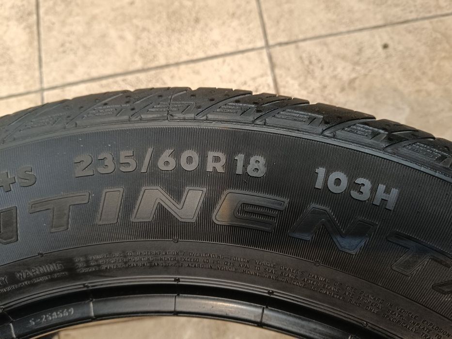235/60/18 всесезонные шины б/у из Германии.