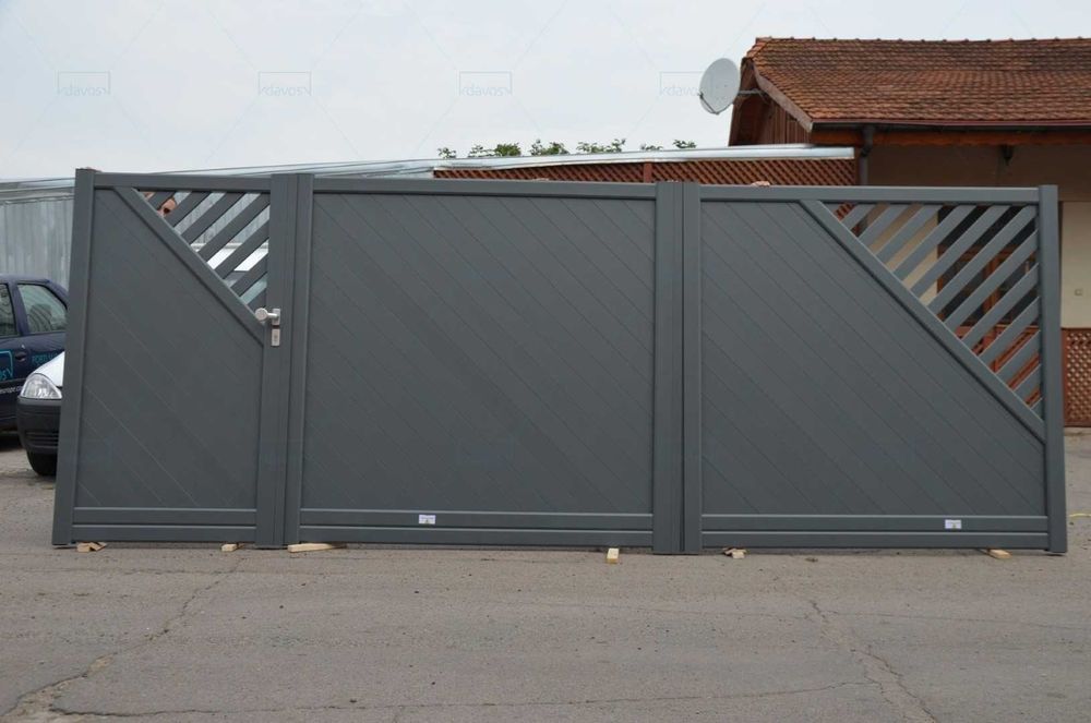 Garduri din panouri stil jaluzele, sipca metalica, tabla, plasa si BCA